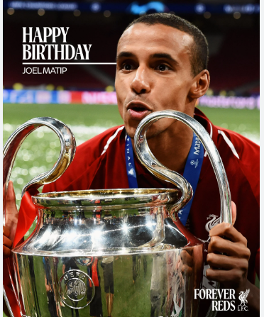 LiverpoolCba's tweet photo. Hoy cumple 34 años uno de los más infravalorados de los últimos años. Siempre elegante, siempre cumpliendo… y con esas subidas/regates que parecían de un delantero.😅Gracias por todo Joel Matip.❤️
¿Cual es tu recuerdo favorito de la "Gacela"?🤣
#LFC #Matip #YNWA #LiverpoolFC https://t.co/yF1H1y41y2