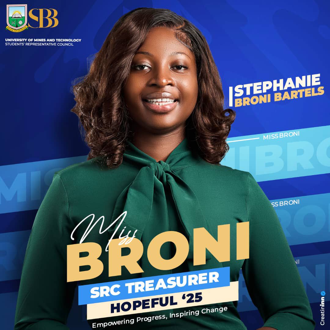 Broni Bartels (@broni_bartels) on Twitter photo Not seeking a position to occupy but a platform to serve.
To contribute to the welfare, growth, and empowerment of the entire UMaT student body.
Together, we can make it happen.
Be Part of the SBB Story❤😊
#SBB
#EmpoweringProgress_InspiringChange Not seeking a position to occupy but a platform to serve.
To contribute to the welfare, growth, and empowerment of the entire UMaT student body.
Together, we can make it happen.
Be Part of the SBB Story❤😊
#SBB
#EmpoweringProgress_InspiringChange