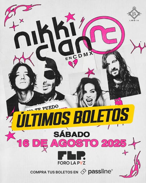 𝐍𝐎 𝐌𝐄 𝐃𝐈𝐆𝐀𝐒 𝐐𝐔𝐄 𝐍𝐎 tienes tus boletos para nuestro concierto en 𝐂𝐃𝐌𝐗?
𝐔𝐋𝐓𝐈𝐌𝐎𝐒 𝐁𝐎𝐋𝐄𝐓𝐎𝐒 disponibles en passline.mx
¡𝐍𝐨 𝐭𝐞 𝐪𝐮𝐞𝐝𝐞𝐬 𝐟𝐮𝐞𝐫𝐚! El cupo es limitado.