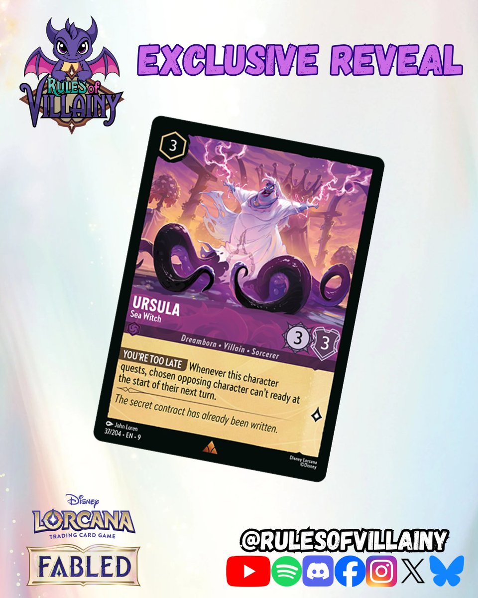 rulesofvillainy's tweet image. ROV EXCLUSIVE #FABLED REVEAL

Source: youtube.com/live/LLc96JWkq…