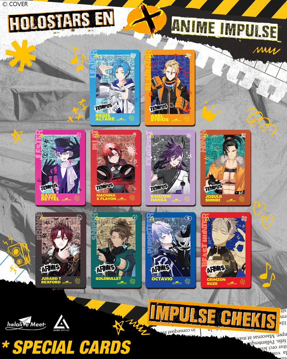 ANIME Impulse™ | アニメ インパルス (@animeimpulse) on Twitter photo 🌟 THE STARS ARE IN THE CARDS! 🌟
In collaboration with #hololiveMeet, ANIME Impulse is excited to announce an exclusive cheki-style photocard series featuring <a href="/HOLOSTARSen/">HOLOSTARS (English)</a>! ✨
Test your gacha luck and collect all 20 cards at #ANIMEImpulseOC2025! 🌟 THE STARS ARE IN THE CARDS! 🌟
In collaboration with #hololiveMeet, ANIME Impulse is excited to announce an exclusive cheki-style photocard series featuring <a href="/HOLOSTARSen/">HOLOSTARS (English)</a>! ✨
Test your gacha luck and collect all 20 cards at #ANIMEImpulseOC2025!