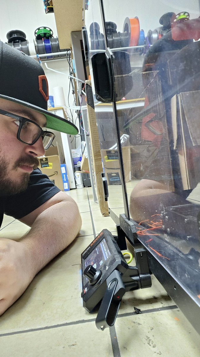 Our office space is limited, so this is me whenever I monitor the first layer.