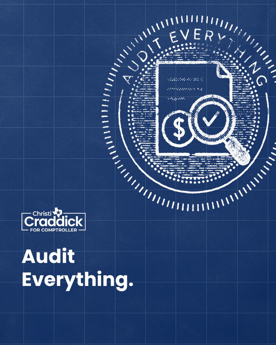 Transparency shouldn’t be a buzzword, it should be a basic right. I’ll make sure Texans can see how every dollar is spent, where it’s going, and what it’s actually doing. That’s accountability in action.