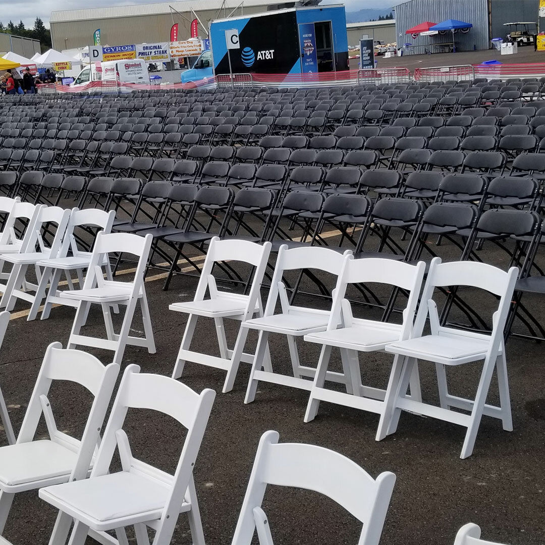 oregonairshow's tweet photo. Don't want to carry a chair around all day? We've got you covered with the Reserved Seats! Check out our website today to learn more.  https://t.co/bVJoFqiqTu https://t.co/XFv4oANj6w