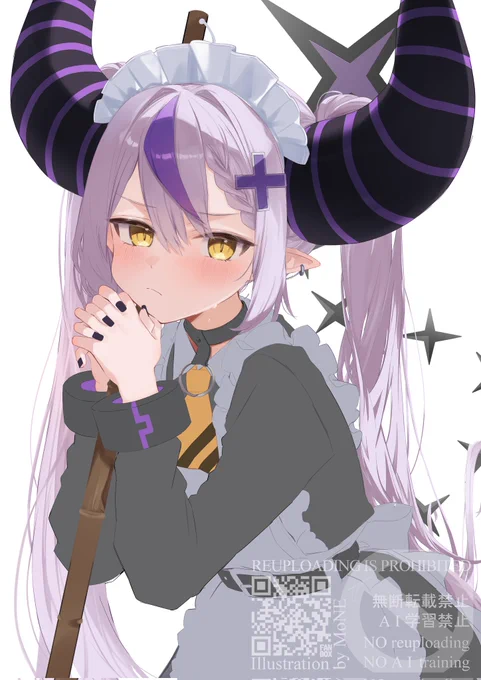 『メイドラプ様3wip』 #laplus_artdesu