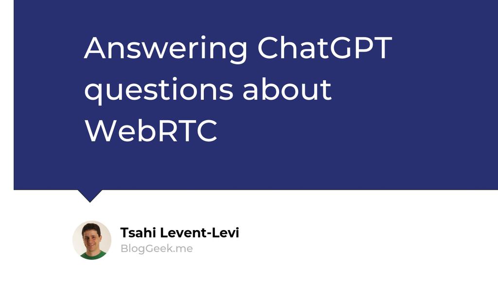 I’ll start with a fact you need to first accept – you can’t use TURN to record WebRTC media streams.

This is one of the ChatGPT questions I answer in this article

Read more 👉 bit.ly/4lCgOu3

#WebRTC #FAQ #ChatGPT