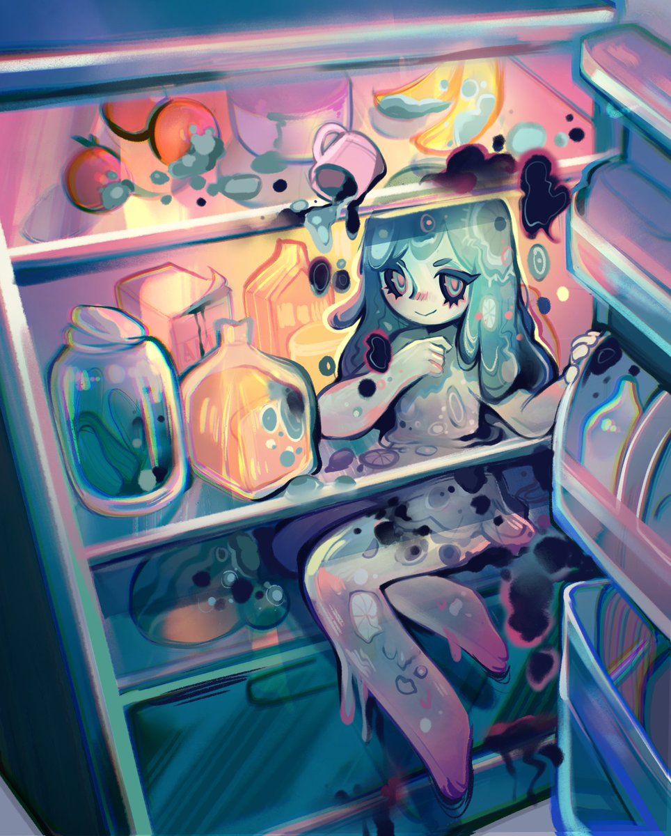 Seems you left some moldy food in your fridge…
I guess it’s their fridge now