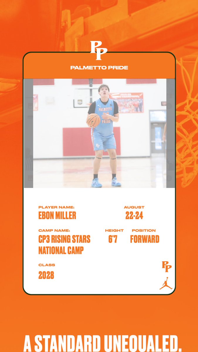 Congrats to our guy Ebon Miller on earning an invite to participate in the CP3 Rising Stars National Camp! <a href="/EbonMillerstj/">Ebon Miller</a> 

#ThePrideWay #Forever45