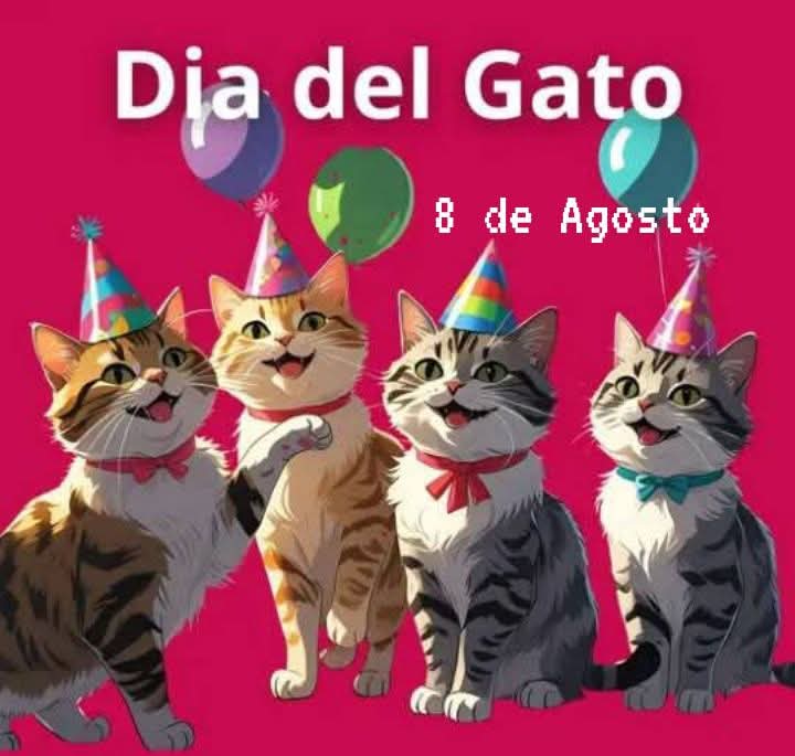 Buenas tardes familia twitera!! Muchas felicidades para todos los gatitos 😻 los extraño y quiero mucho 💞!!! Besitos