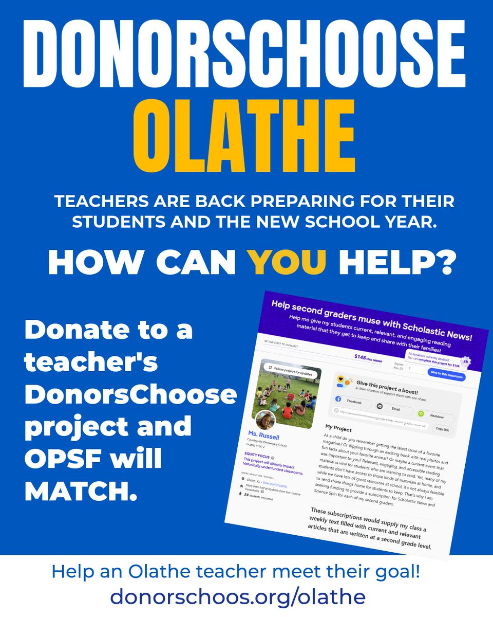Olathe Public Schools Foundation tweet media