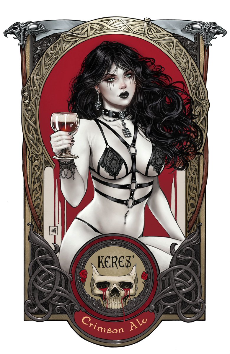 Zenescope's tweet photo. Keres Fans WHERE YOU AT?⚰️  Every interaction with this post is a vote for our goddess of death in our August Bikini Beach Battle‼️ 

Do you 🖤 Keres?👇 

#zenescope #comicbooks #horror #godessofdeath #keres #bikinibeachbattle #bikini #summer https://t.co/rh1ZLeTktU