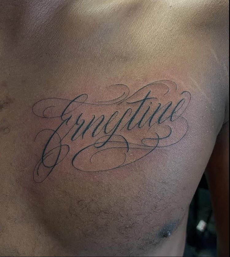 Custom lettering from this week