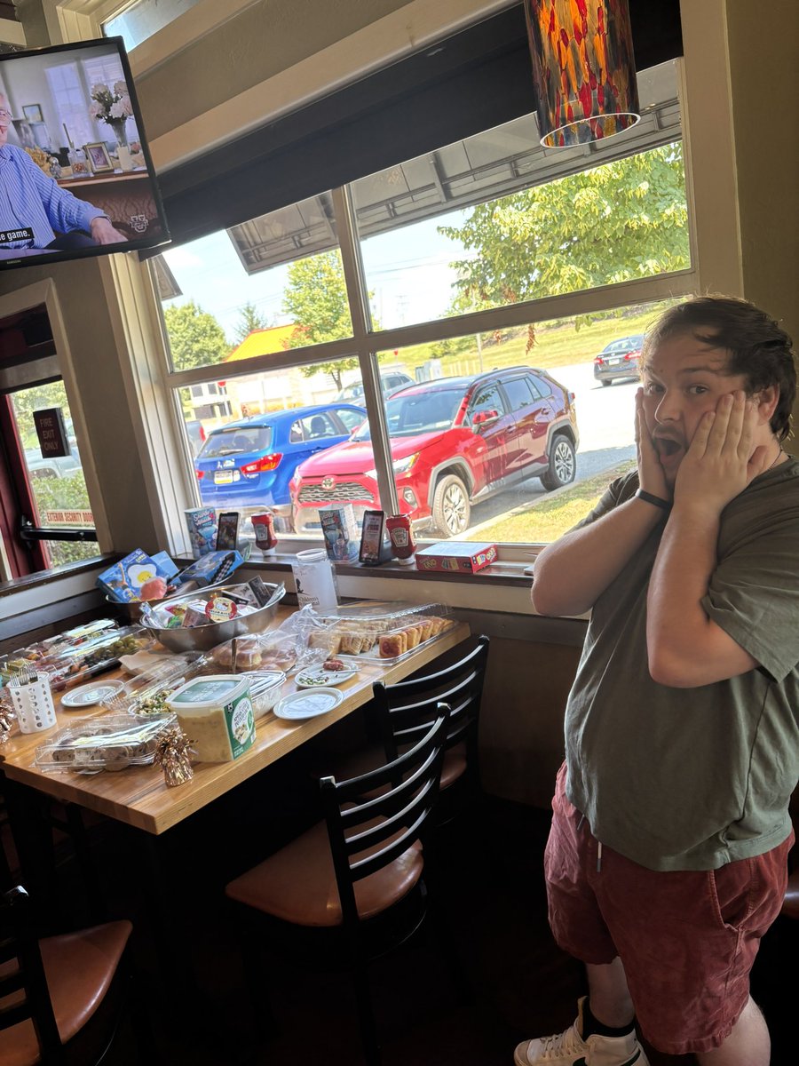 Seth Gainer (@radiocuckoo) on Twitter photo Fun and surprises awaited all of the Chiliheads today for Let’s Do Lunch! Great times with fruit, cookies and whoopie cushions! <a href="/mgib23/">Mark Gibson</a> <a href="/YvonneLinkowski/">Yvonne Linkowski</a> <a href="/ginacalvacca/">Gina Calvacca</a> <a href="/shChilihead07/">Shauna Hart</a> <a href="/Chilis/">Chili's Grill & Bar</a> #jerseyboys #chilislove #FridayVibes Fun and surprises awaited all of the Chiliheads today for Let’s Do Lunch! Great times with fruit, cookies and whoopie cushions! <a href="/mgib23/">Mark Gibson</a> <a href="/YvonneLinkowski/">Yvonne Linkowski</a> <a href="/ginacalvacca/">Gina Calvacca</a> <a href="/shChilihead07/">Shauna Hart</a> <a href="/Chilis/">Chili's Grill & Bar</a> #jerseyboys #chilislove #FridayVibes