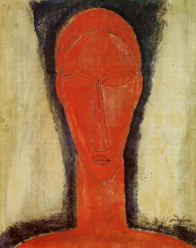 Study of a Head #artbots #modigliani