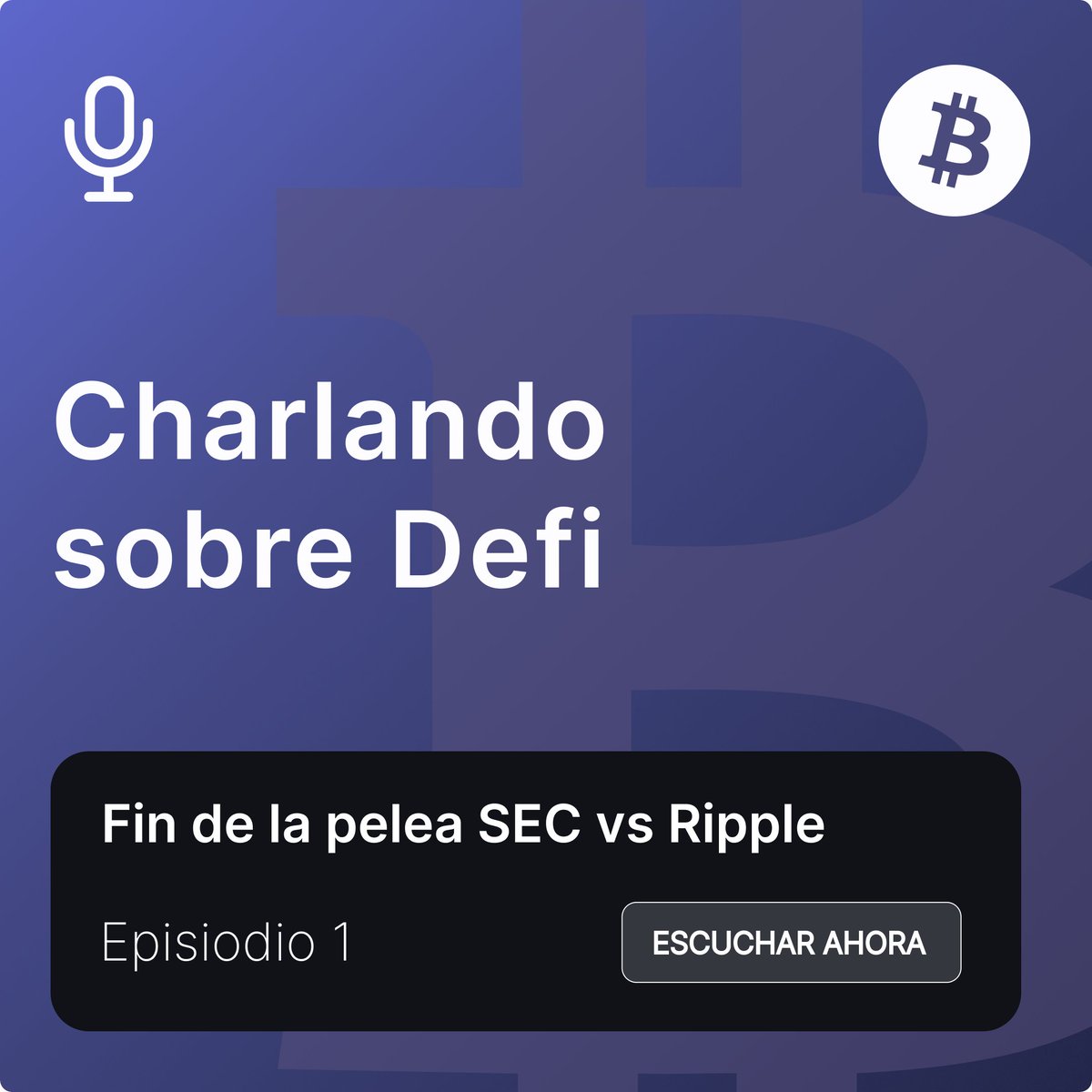 ¿Cansado del ruido y las promesas vacías?

En Charlando sobre Defi vas a escuchar solo lo esencial: productos que funcionan, innovación real y lo más relevante de cripto.

No es hype, es DeFi funcional.

🎙️Escúchalo aquí🎙️
open.spotify.com/episode/043S3p…