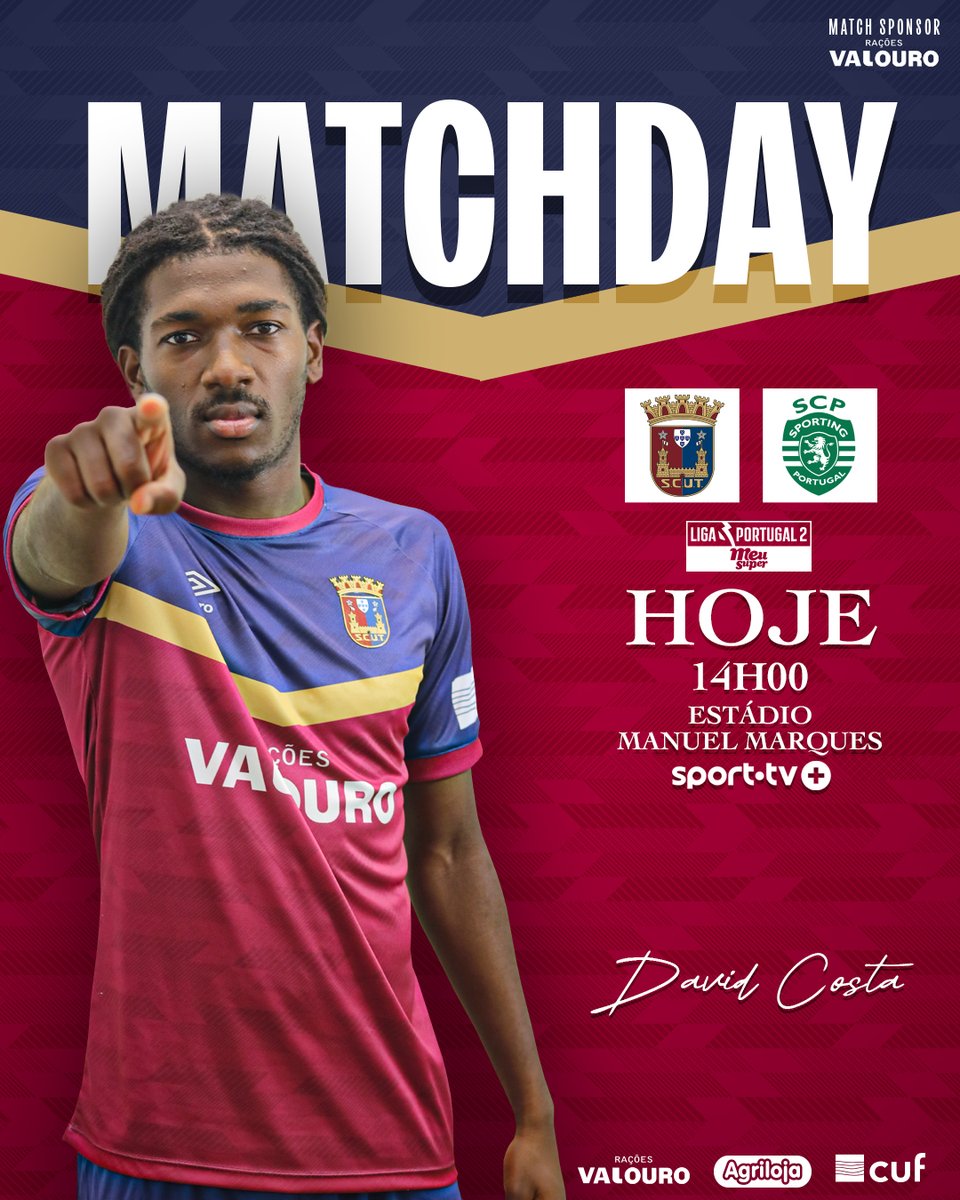 🔥𝐌𝐚𝐭𝐜𝐡 𝐃𝐚𝐲🔥
🆚 Sporting CP B (C)
🏆 #LigaPortugalMEUSUPER - 1.ª Jornada
🏟 Estádio Manuel Marques
📅 14H
📺 Sport TV +
🎫 Sócios - Desde 5€
🎟️ Não Sócios - Desde 10€

ℹ️ Ingressos disponíveis na ScutFanStore ou em torreense.com

#PaixãoAzulGrená #SCUTSCPB