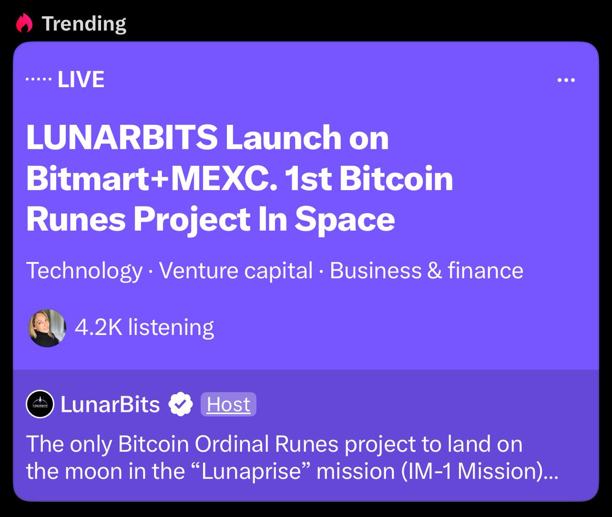 <a href="/Lunarbits_222/">LunarBits</a> Trending #1 Globally 

Check them out. This is ground breaking 💪
