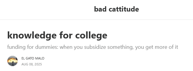 A follow-up post from El Gato Malo regarding student loans, default scenarios, value estimations, etc. I've had this discussion a number of times in recent decades with younger folks (yes I have an AS and a BBA, but those were different times). 
Mike Rowe also has some good