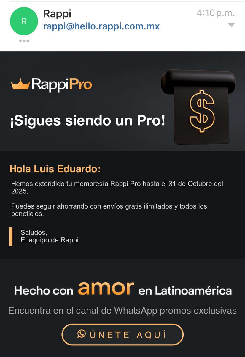 LEduarRS's tweet photo. @RappiMexico @arlene_floralc RATEROS! Llevo meses intentando cancelar mi suscripción a Rappi Pro, tuve que contactar a soporte y desde ahí me cancelaron la suscripción, para que días después me la volvieran a activar por sus webos! 🐀 🐀🐀🐀🐀 https://t.co/xXGUtak4EB