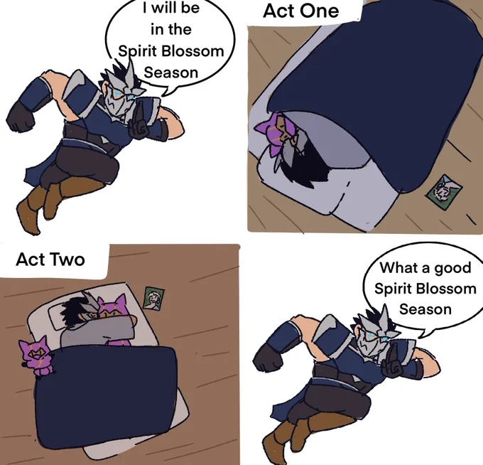 What Shen was doing during the Spirit Blossom season 