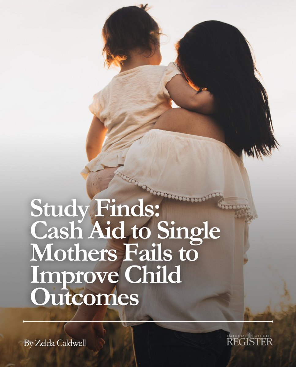 NCRegister's tweet photo. It was a bold experiment with the potential to significantly impact the direction of U.S. anti-poverty policy: Give poor single mothers monthly cash payments and measure the benefit to their children’s cognitive development over the first four years of their lives. 

✍Zelda Caldwell
Full article: https://t.co/9ACugvVpWz