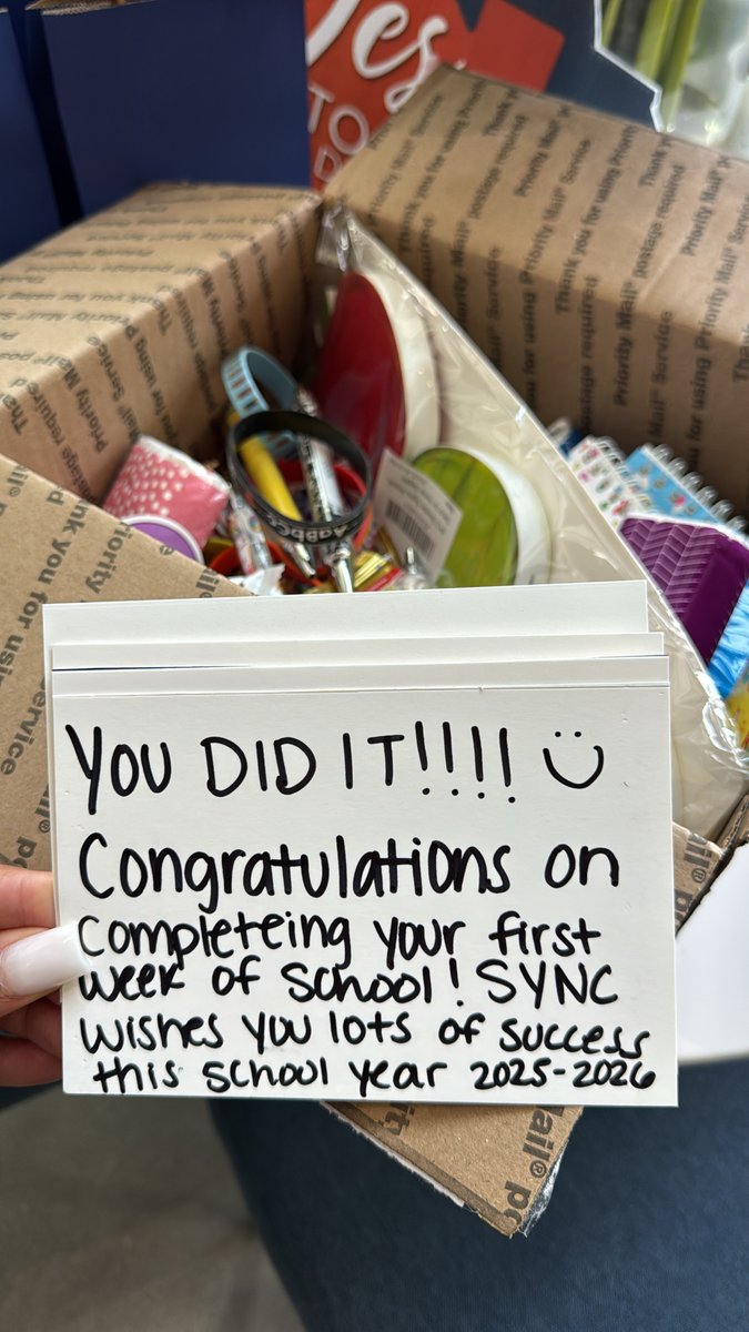 SYNCatPerimeter's tweet image. Back to school at SYNC at Perimeter! 🎒✨ We surprised our elementary-aged residents with goodie bags to celebrate their first week back. Congrats, kiddos, we’re so proud of you and excited for an amazing school year ahead! 📚💙

#SYNCatPerimeter #BackToSchool #FirstWeekDone...