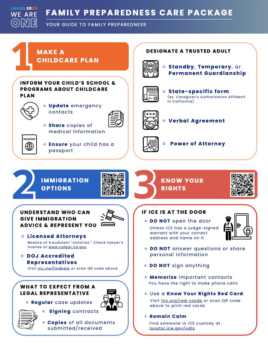 At <a href="/LASchools/">Los Angeles Unified</a>, the safety, dignity, and well-being of every student and family are our highest priorities.
In times of uncertainty - especially during periods of heightened immigration enforcement activity - it is more important than ever that families have accurate information,