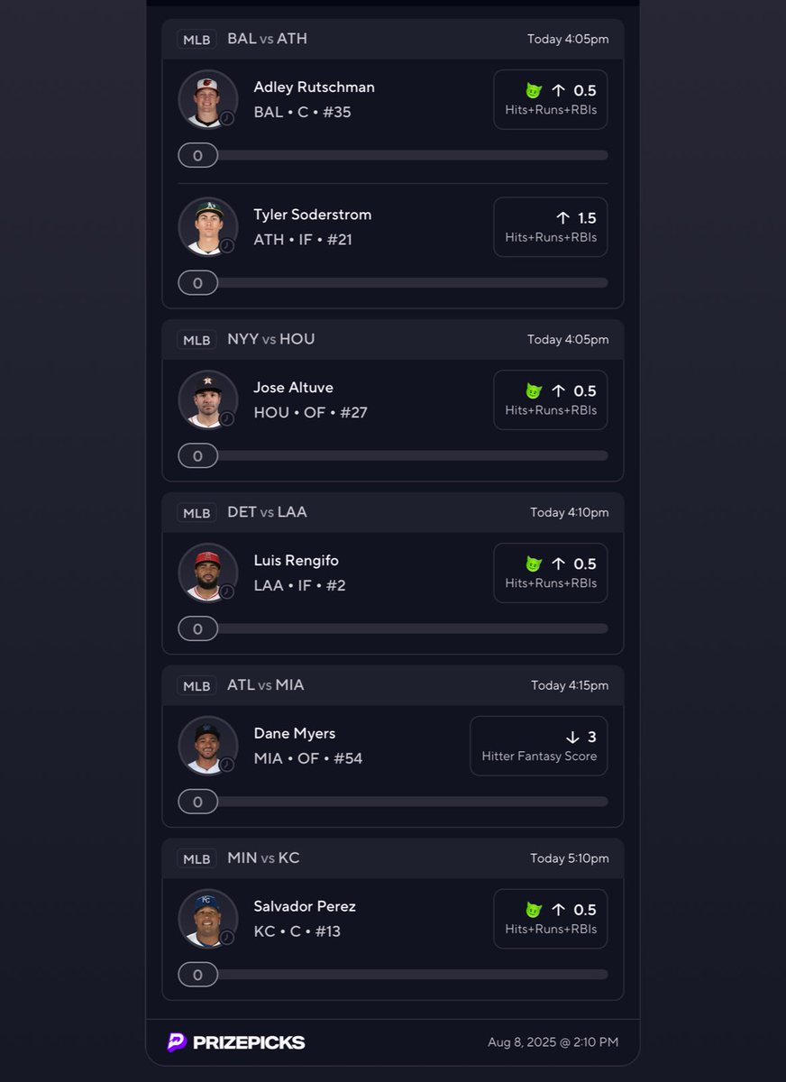 Terrlocks's tweet image. ⚾️ FLEX FRIDAY SLIP OF THE DAY 🔒08/8/2025

Link prizepicks.onelink.me/gCQS/shareEntr…

LIKE AND RT IF YOU WANT MORE ❤️

📊🔬🧠 Ran the data on @propsbotai 
Code “TERRLOCKS” gets you 7-day trial try it 🔗 link.propsbot.ai/1wvKAWQbmRb 

#propsbotai #pick6 #mlb #xpicks #PrizePicksmlb #GamblingTwitter…