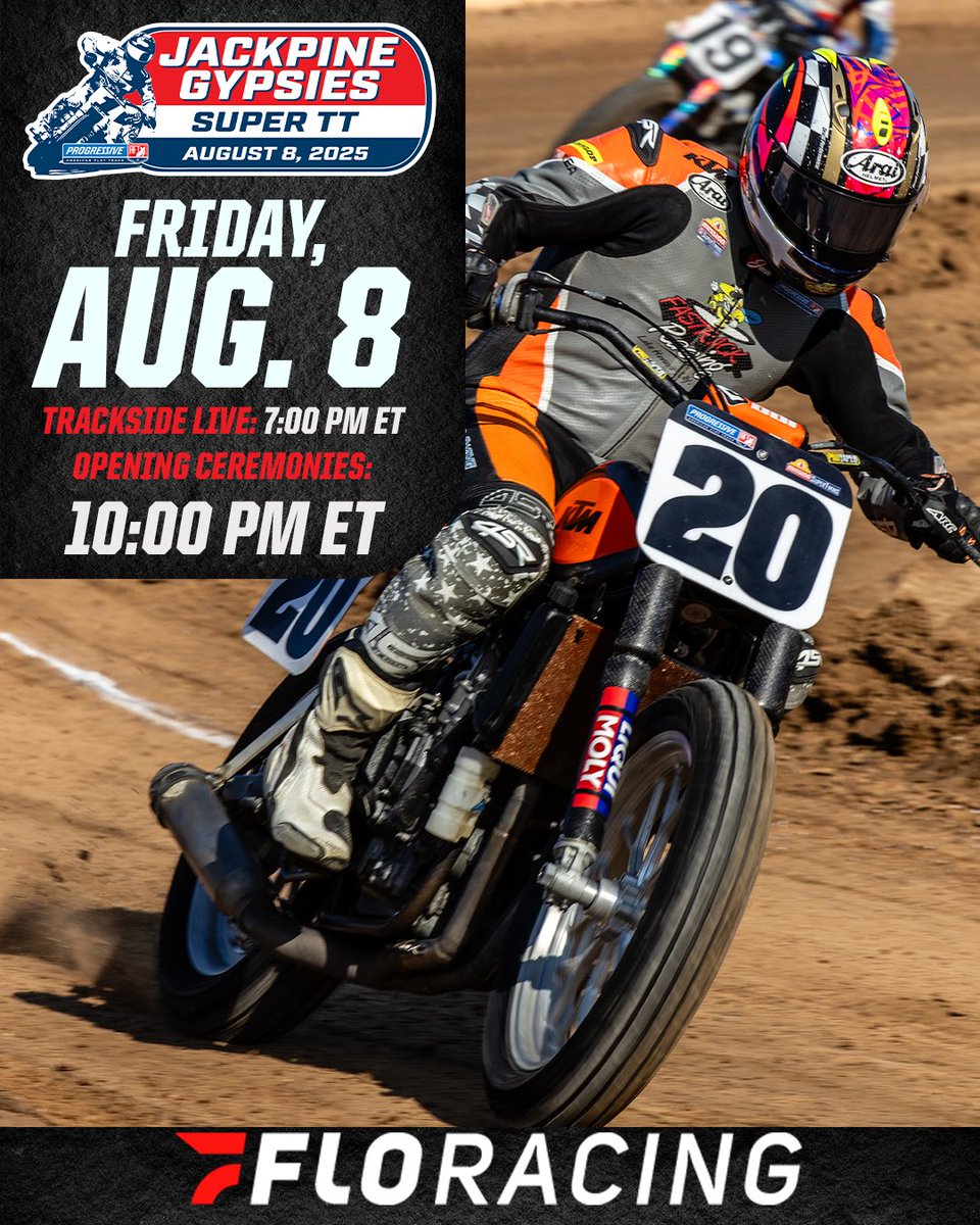 We are back on track here in sturgis!

Tune in on go.flosports.tv/signup/america…

<a href="/AmericanFlatTrk/">American Flat Track</a> <a href="/FloRacing/">FloRacing</a> 

#JackpineGypsiesTT #ProgressiveAFT
