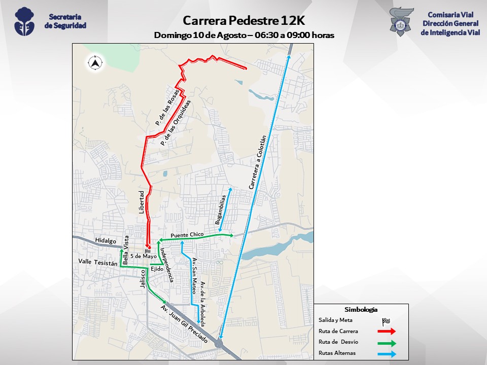 ⚠️ #TomaNota ⚠️

El próximo domingo 10 de agosto se llevarán a cabo algunas carreras pedestres, por lo que algunas vialidades estarán cerradas. 🚧

Conoce las rutas de las carreras, toma rutas alternas y anticipa tus tiempos de traslado. 🙌🏻