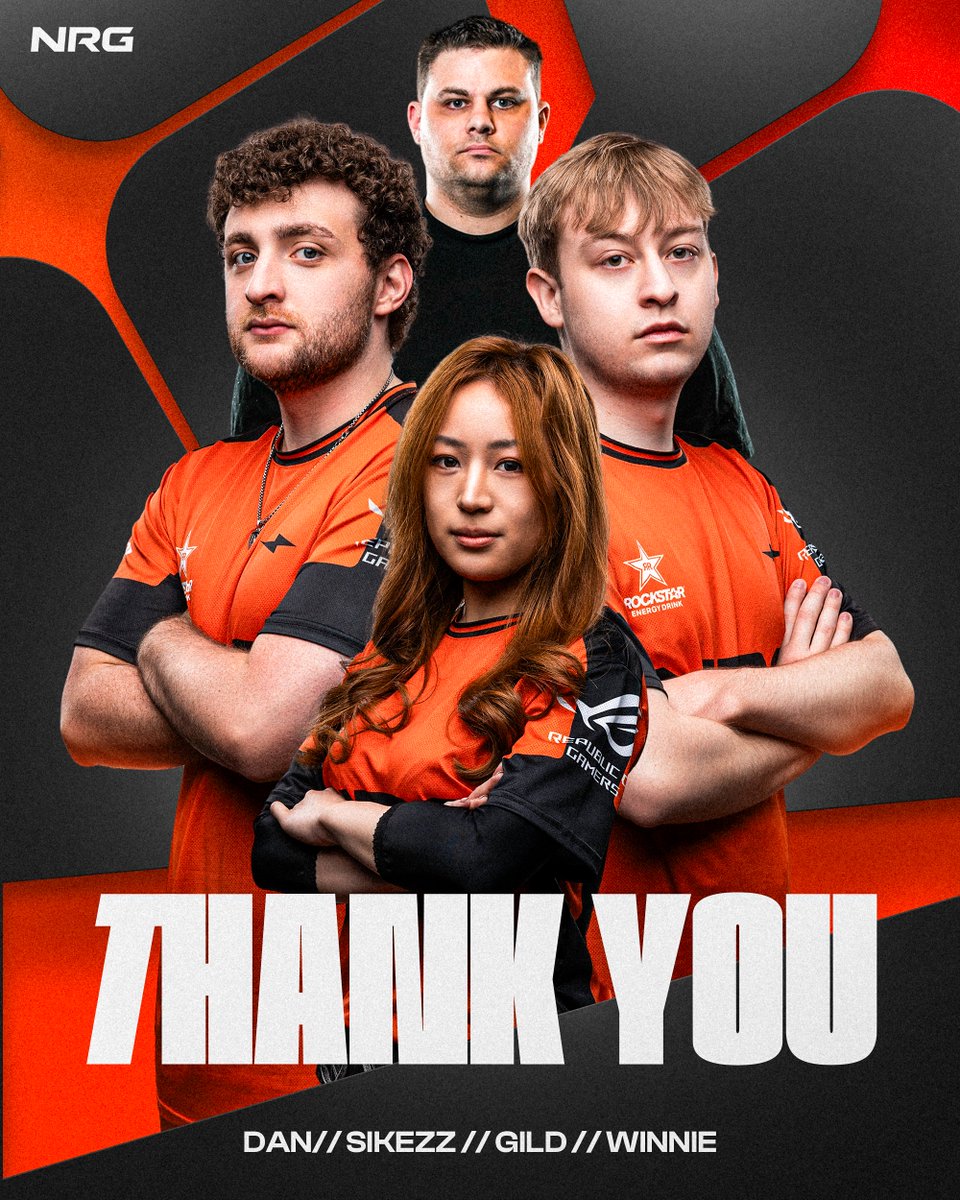 NRGcurrent's tweet image. NRG will be stepping back from the ALGS for the rest of the 2025 season. Big thanks to the entire NRG squad, Gild, Sikezz, coach Winnie and our analyst Dan. Wishing you all the best wherever you go next, we’ll all be rooting for you.