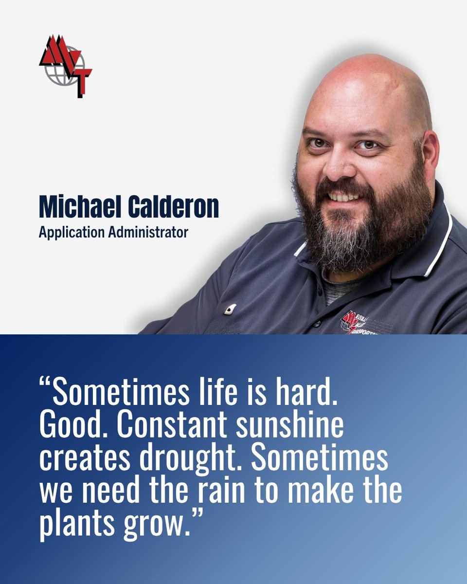 MVTServices's tweet image. 🌟 Motivational Monday 🌟

💬 "Sometimes life is hard. Good. Rain helps plants grow." – Michael Calderon

Challenges build strength and spark growth. 🌱

#MotivationalMonday #MVTStrong