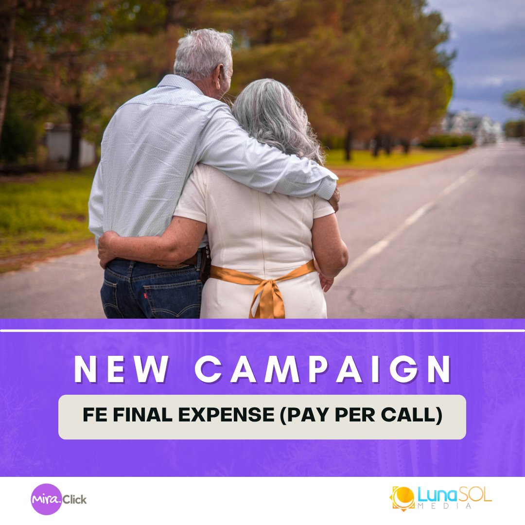 💐 New Final Expenses Pay-Per-Call Offer! 💐
✅ Inbound traffic only
✅ Perfect for seniors 55+
📞 Help families cover funeral costs &amp; give peace of mind. Start earning today! 🎯
_
More details / apply here:
mira.click
#AffiliateMarketing #PayPerCall #FinalExpenses
