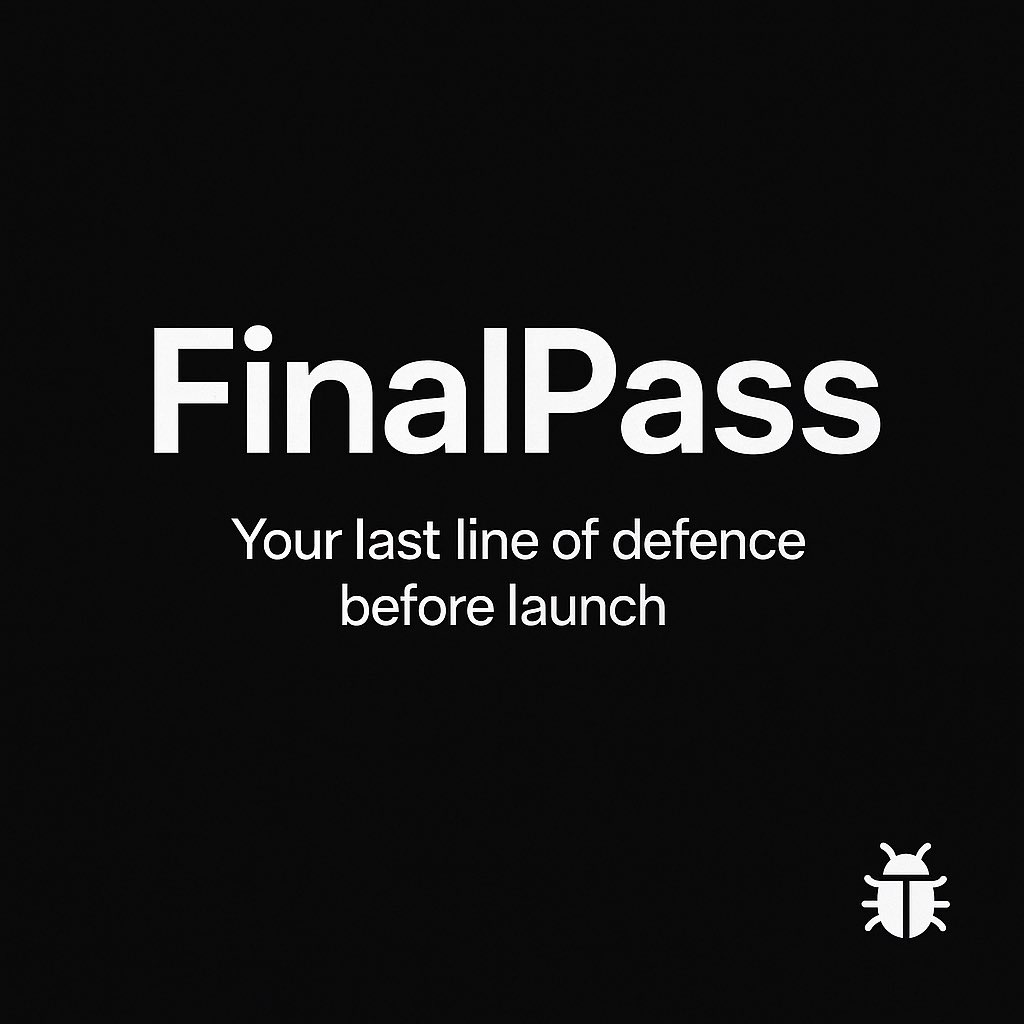 FinalPassQA's tweet image. Launch day shouldn’t feel like defusing a bomb. 💣

I’m FinalPass.
I break your product before your users do — so you don’t have to break the news to them.

🐞 finalpass.carrd.co