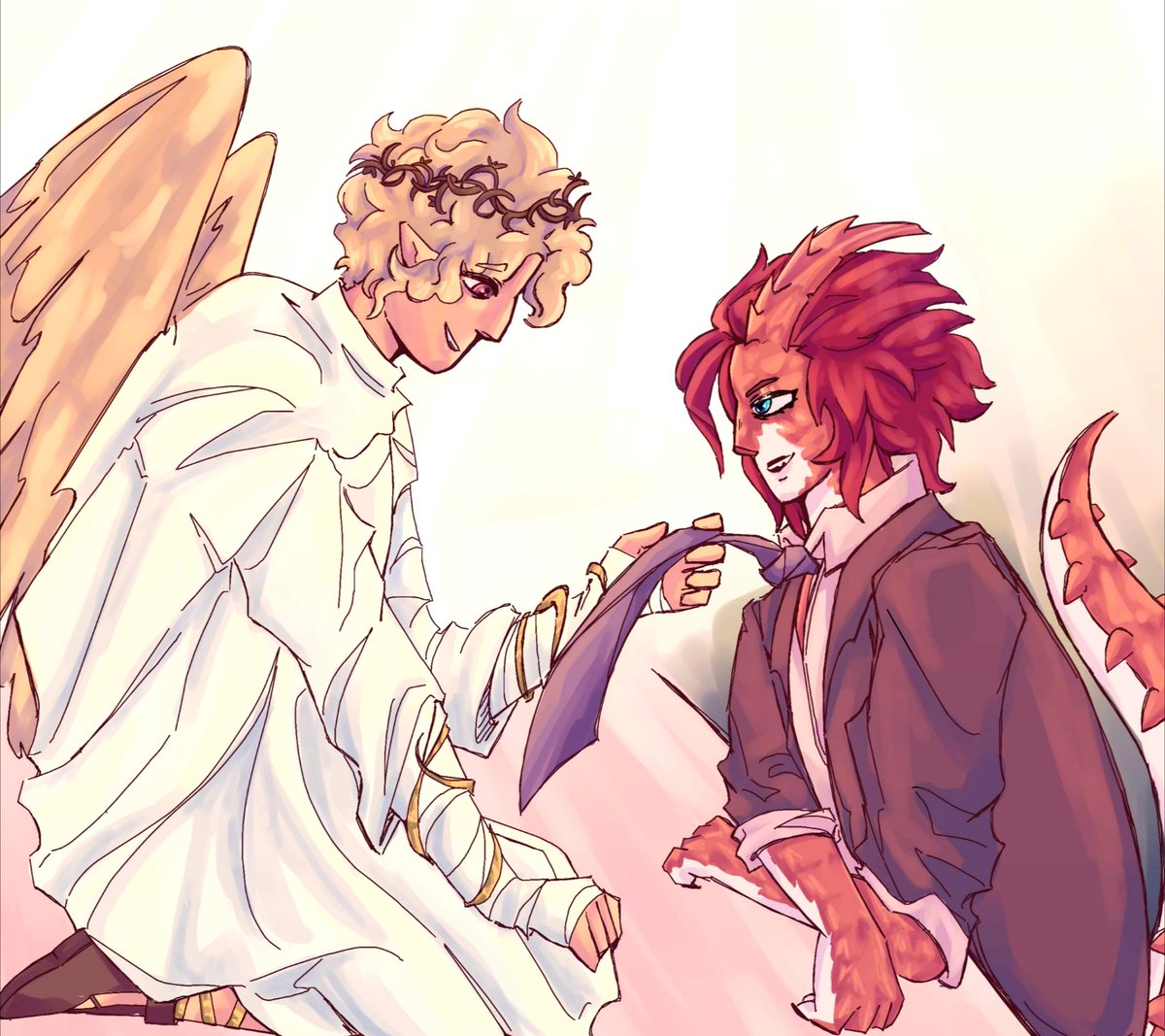 When I demon x angel it up y'know it's serious 
#pangkey #pangifanart #Lukeyfanart