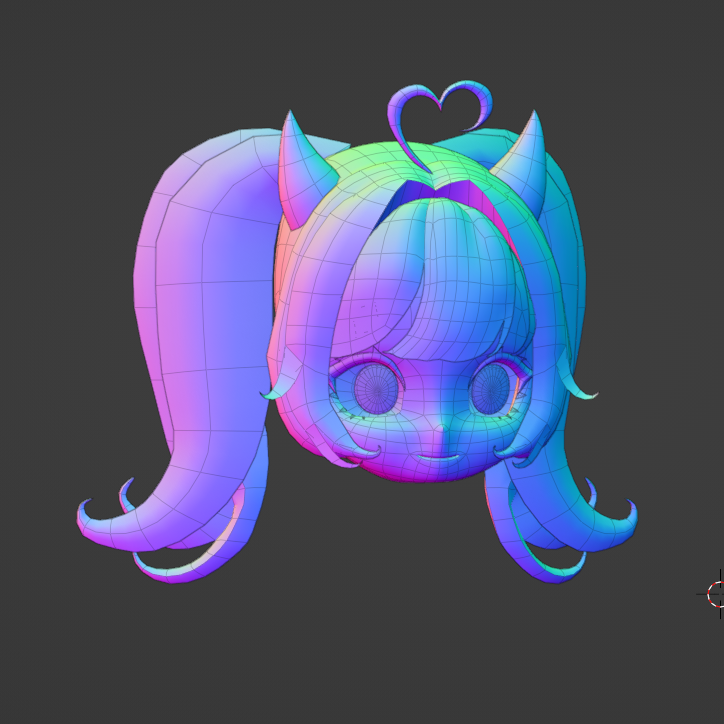 First time making a chibi😳

#blender #Vtuber #3Dmodel #b3d #anime