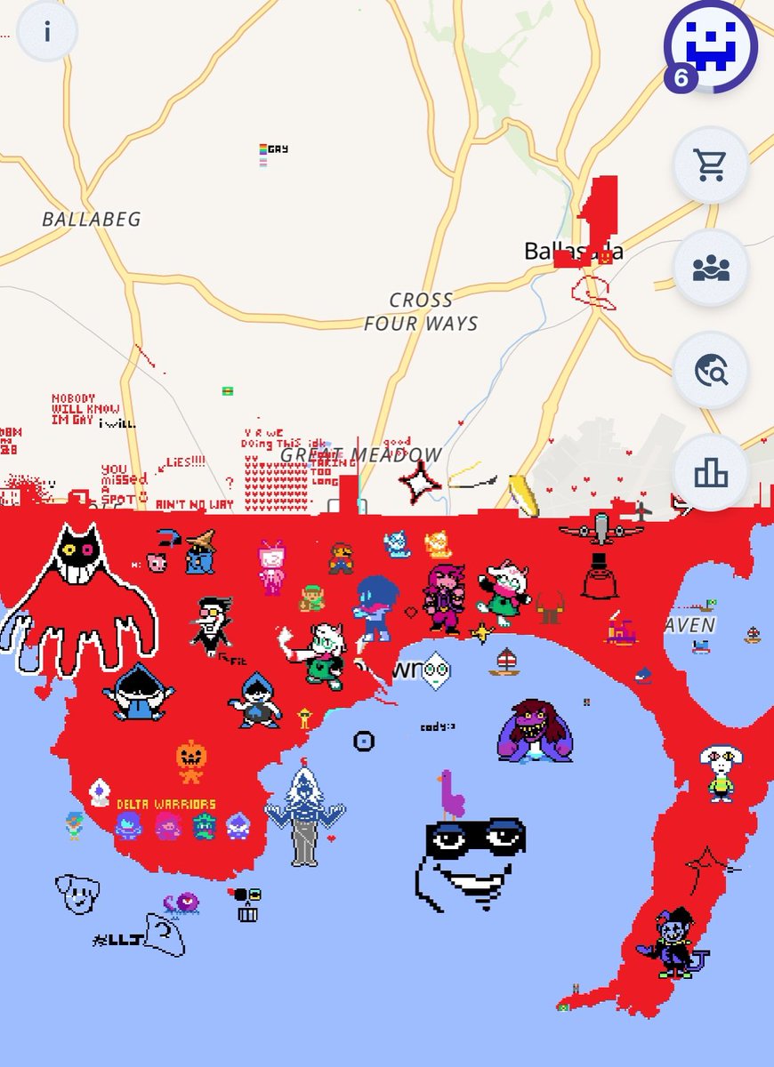 The Isle of man is slowly turning red