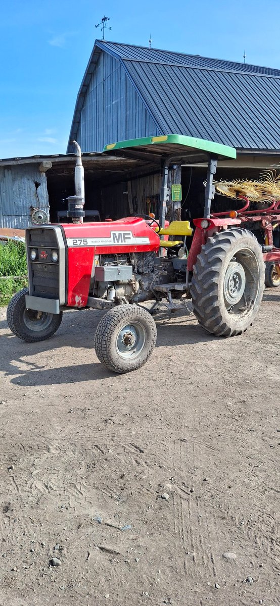 We traded the massey but kept the green canopy. Upgrade to a deere. Hard to drive anything but John deere once you are used to it even it is just a rake tractor.