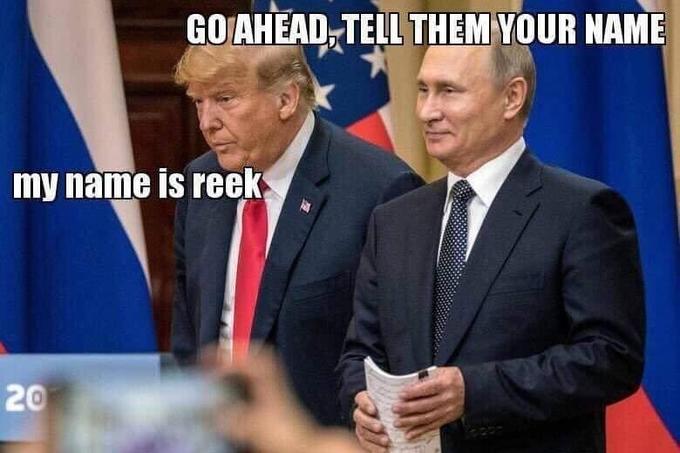 Drumpf meets Putler. 

What happened to "America never negotiates with terrorists"? 🤔

🤦