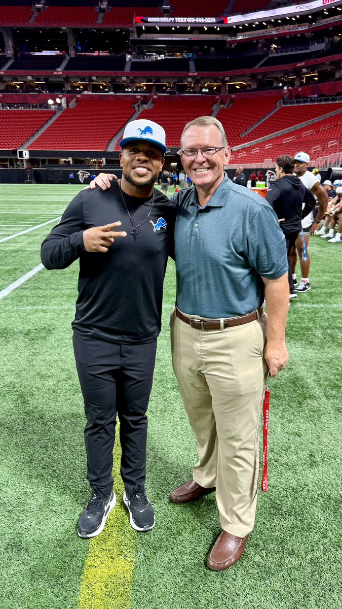 𝐖𝐞𝐬 𝐃𝐮𝐫𝐡𝐚𝐦 (@wesdurham) on Twitter photo Special pre-game tonight in the ATL!! So proud of <a href="/coachchoice/">Coach Choice</a> and his impactful journey in 🏈. He’ll be great with <a href="/Lions/">Detroit Lions</a>. When he carried the 🪨 for <a href="/GeorgiaTechFB/">Georgia Tech Football</a> he made me sound good on 📻. #DeuceDeuce Special pre-game tonight in the ATL!! So proud of <a href="/coachchoice/">Coach Choice</a> and his impactful journey in 🏈. He’ll be great with <a href="/Lions/">Detroit Lions</a>. When he carried the 🪨 for <a href="/GeorgiaTechFB/">Georgia Tech Football</a> he made me sound good on 📻. #DeuceDeuce