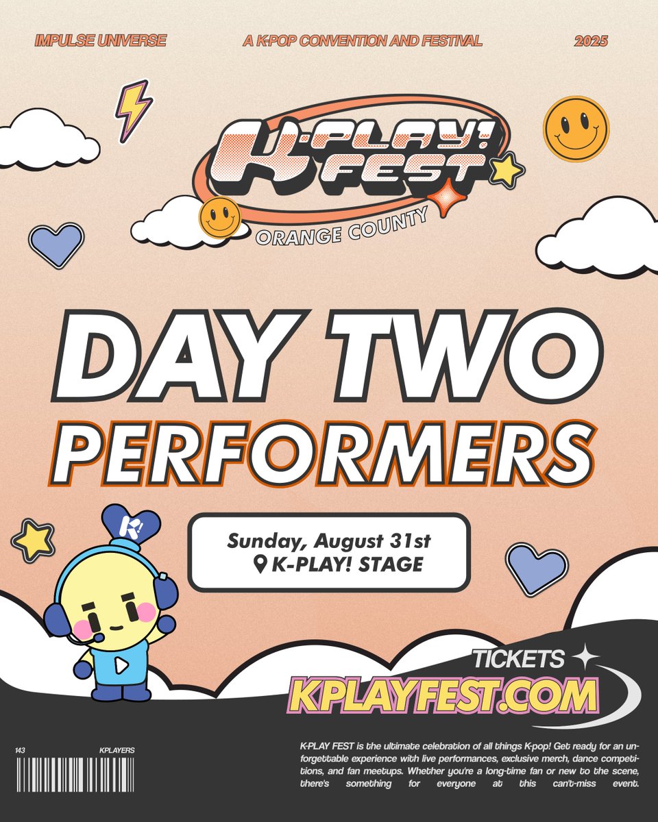 kplayfest's tweet photo. Our performers for Day 2️⃣ of #kplayfestoc are STUNNERS! 😍 Let’s take a ride and catch them on our K-PLAY! Stage on Sunday, August 31th! 👯

🎟️ Tickets are now LIVE at https://t.co/7eoTsqtrZc

#kplayfest #kplayfestorangecounty #kpop #kpopevent #oc #orangecounty #kpopdance https://t.co/UH1klWnVFR