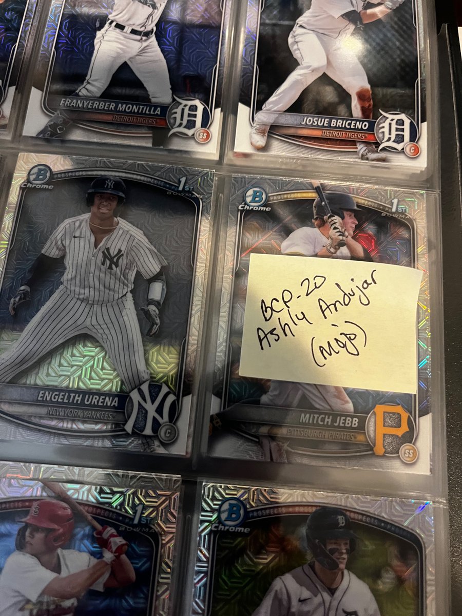 TigreBrochacho's tweet image. Help @CardPurchaser need mojo #5 Freddie Freeman and BCP-20 Ashly Andújar to complete those sets.  2025 Purtyyyyy pleassse.  Down to trade or buy.  #BowmanMojo #Setbuilder #avoidingEbay4now 🤣🤣🤣