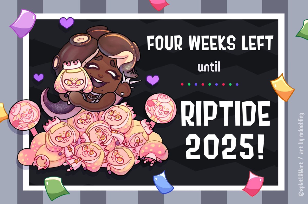 Splatoon LAN Artist Community (@splatlanart) on Twitter photo Guess what? We're FOUR weeks away from Riptide today! And from the looks of it, Marina cannot contain her excitement either... See y'all soon! 💚🩷
🎨:<a href="/MDoebling/">Mart🫧 🔜 RIPTIDE</a>. Guess what? We're FOUR weeks away from Riptide today! And from the looks of it, Marina cannot contain her excitement either... See y'all soon! 💚🩷
🎨:<a href="/MDoebling/">Mart🫧 🔜 RIPTIDE</a>.