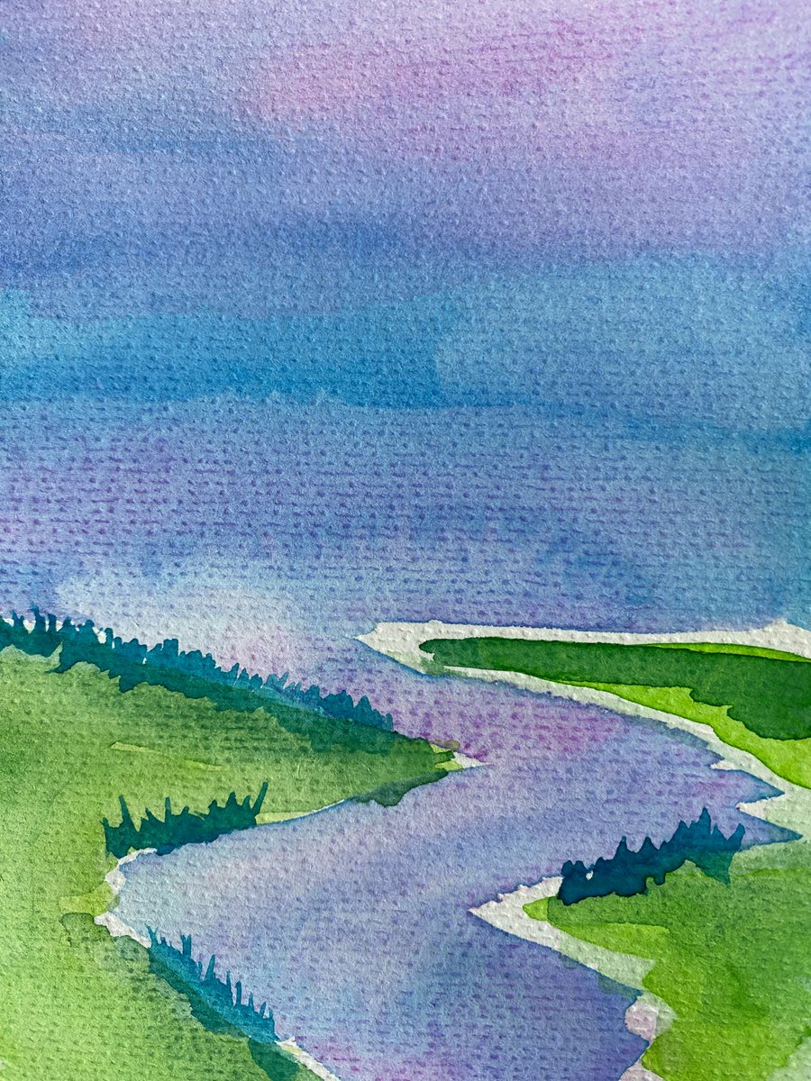 adavieauthor's tweet image. Abstract watercolor landscape