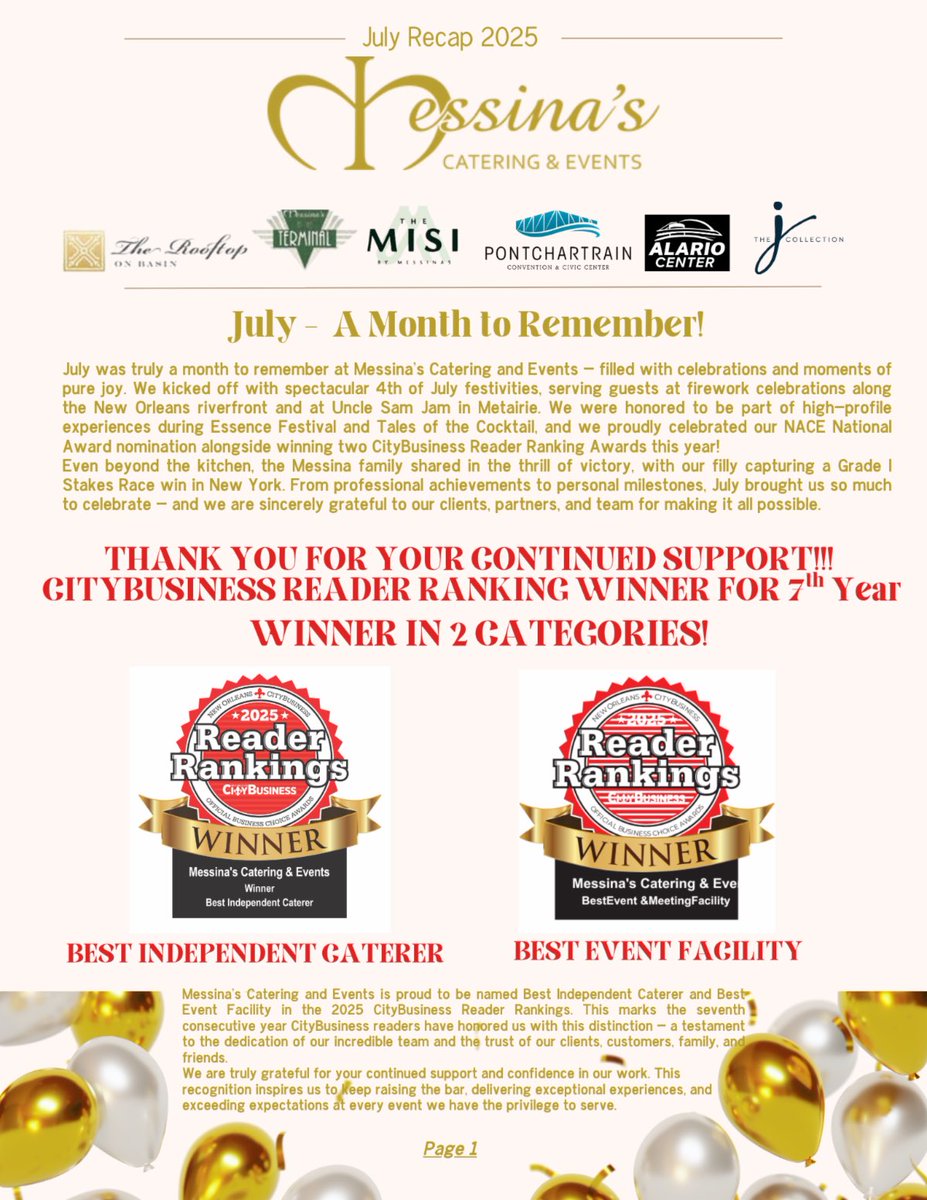 Who says summer is slow in NOLA!!