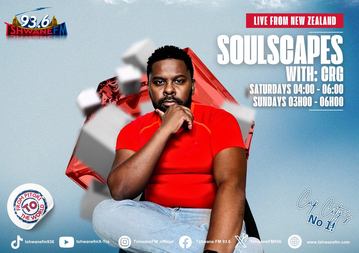 crg_soulscapes's tweet photo. Let the weekend scaping begin!! Join in on the fun on 

📻93.6FM (Pretoria)
🌍https://t.co/d8snZP2Gzm

#936Weekends #SoulscapesSaturdays https://t.co/Mn1cD01Dqm