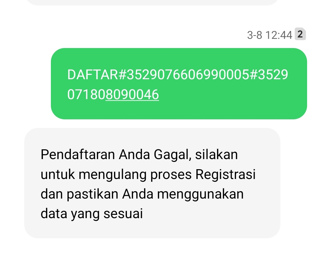 YtPrem7182's tweet photo. Tolongin saya dong min 
@myXLCare padahal KK sama NIKnya benar, tapi tidak bisa buat registrasi kartu. https://t.co/kpWTAblS8v