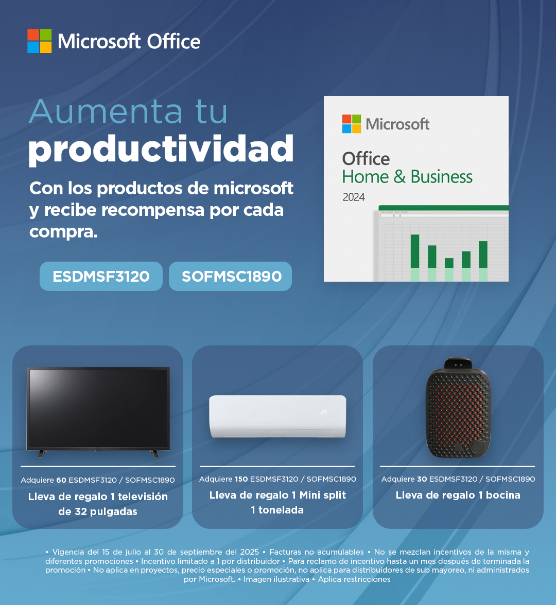 ¡Tus compras   🛒 te dan recompensas! 

Aumenta tu productividad 🦾 y recibe   increíbles premios 🎁 al comprar licencias de #Microsoft Office Home   &amp; Business. 
Da clic y conoce más: 
🌐  ctonline.mx/buscar/product…
