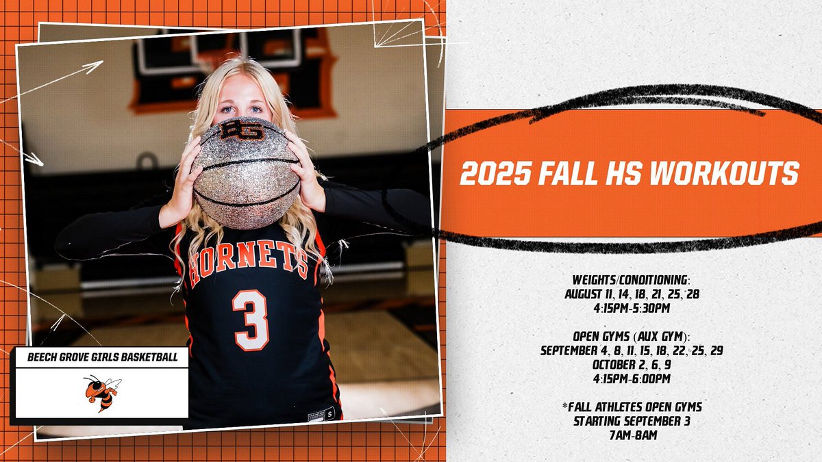 Itching to be back. 
•
Mark your 🗓️ for 2025 BG GBB Fall workouts! 

<a href="/TheHiveBGHS/">BGHS The Hive</a> 
<a href="/BGCSHornetPride/">Beech Grove City Schools</a>