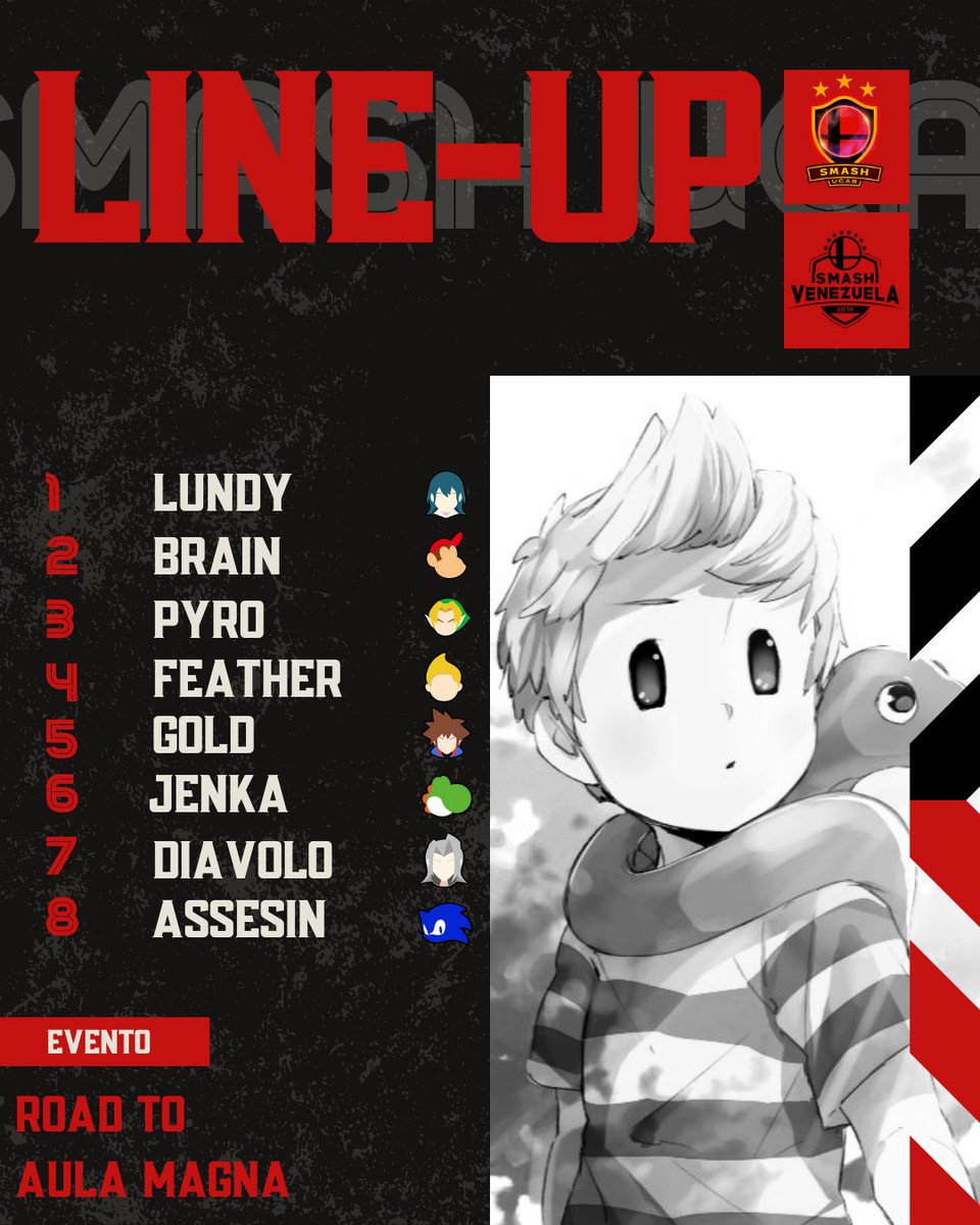 Somos locales 🏠

Nuestro Line-up Ucabista para defender nuestro torneo "Road to Aula Magna" ⚔️🛡

Nos vemos mañana 👋